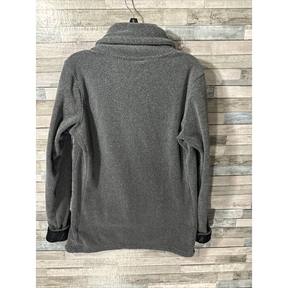 Women’s Nike Dri Fit Fleece Sweater Gray Mock Neck Size Small - Picture 16 of 16